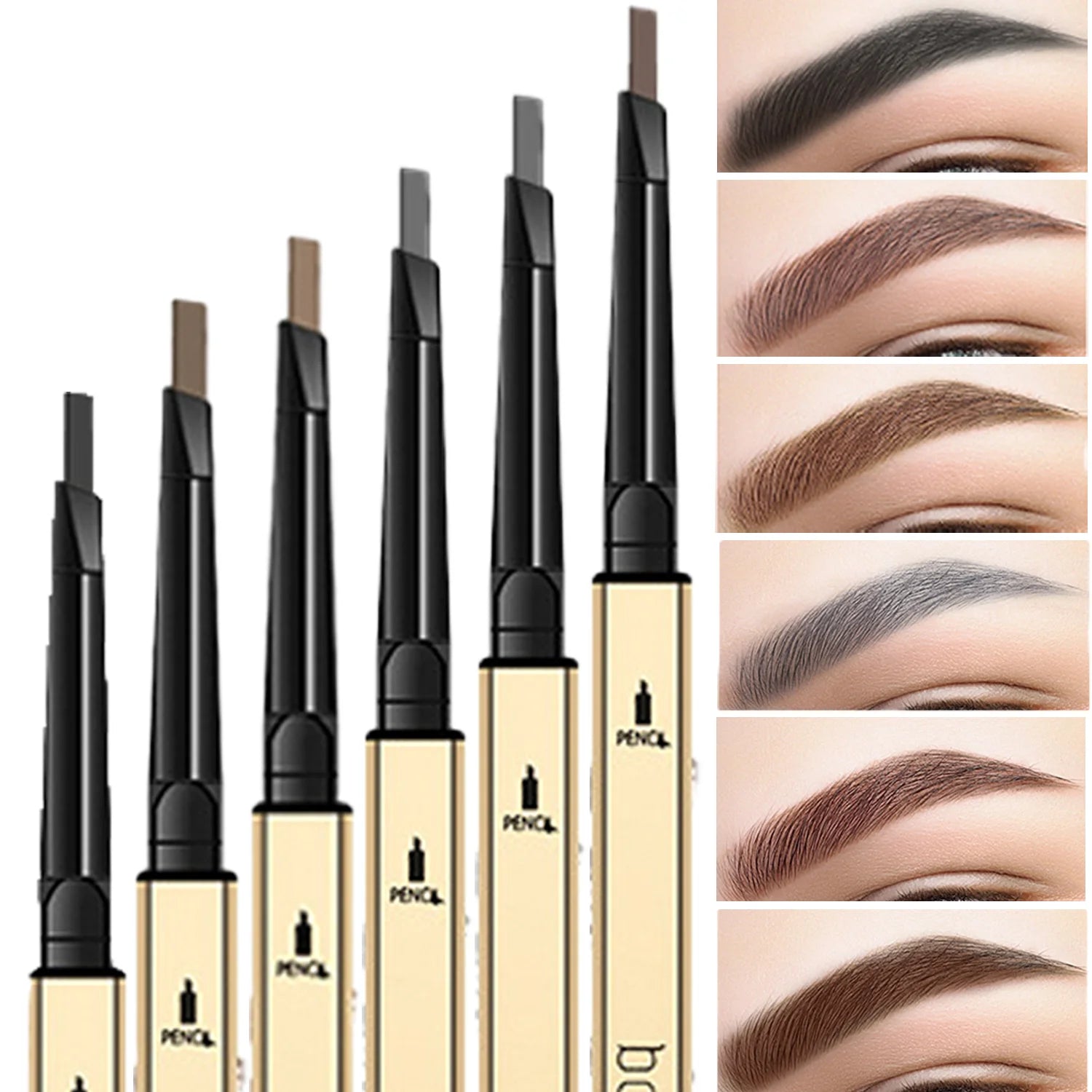 Dual-Ended Waterproof Brow Pencil – Precision & Brush