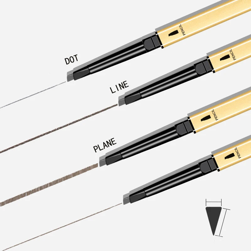 Dual-Ended Waterproof Brow Pencil – Precision & Brush