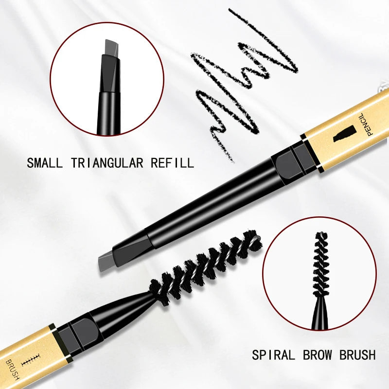 Dual-Ended Waterproof Brow Pencil – Precision & Brush