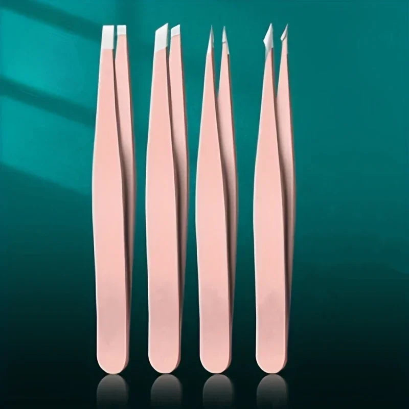 Precision Eyebrow Tweezer Set – Stainless Steel