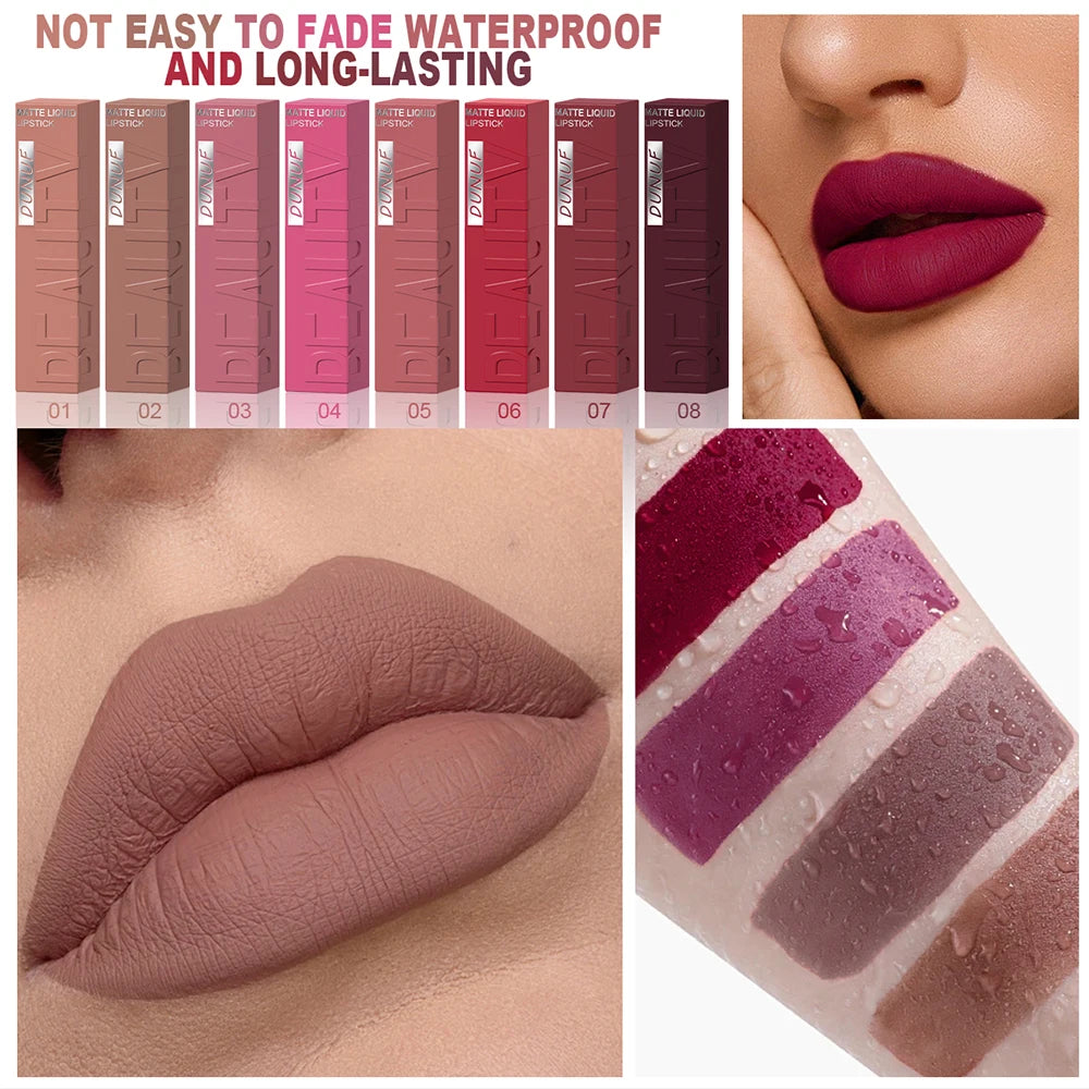 Velvet Matte Lip Color – Waterproof Long-Lasting Finish