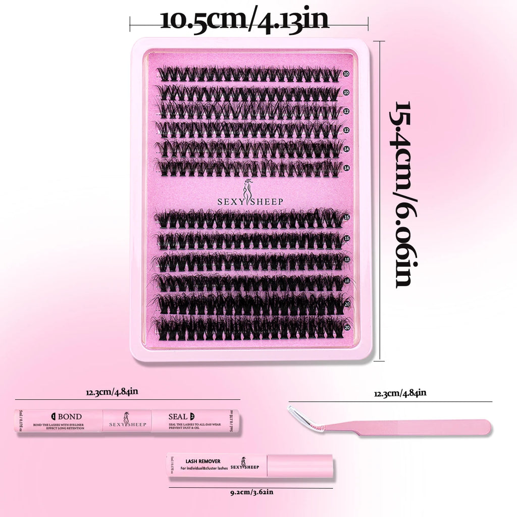 40D/60D DIY Cluster Lashes – Lash Extension Set