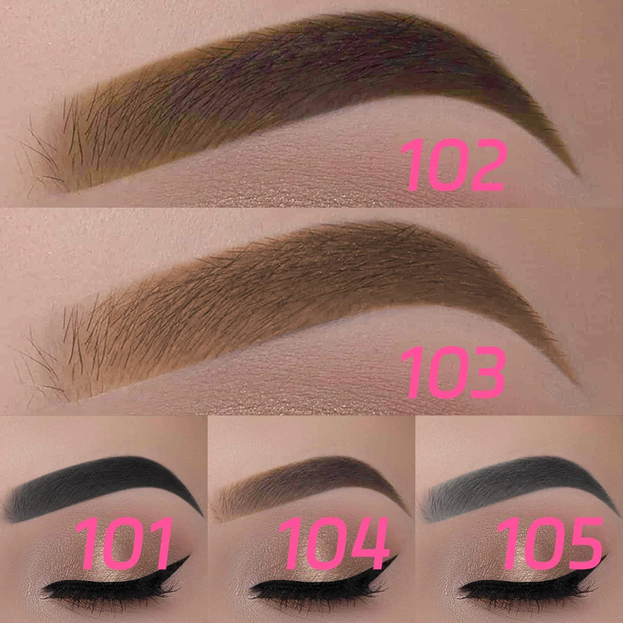 2-in-1 Waterproof Brow Pencil with Brush – 5 Colors