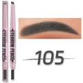 2-in-1 Waterproof Brow Pencil with Brush – 5 Colors
