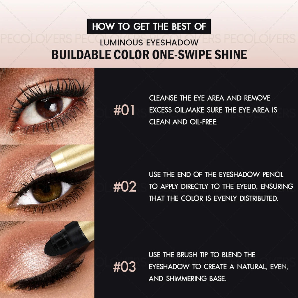 Dual-Ended Eyeshadow Stick – Matte & Shimmer Finish