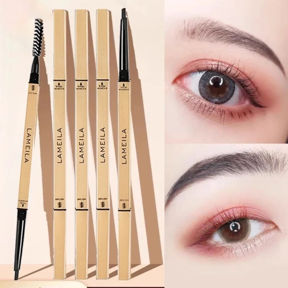 Ultra-Fine Triangle Brow Pencil with Brush – 5 Shades