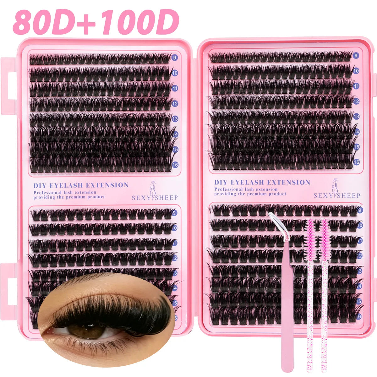 DIY Cluster Lashes – Soft 3D Faux Mink Set