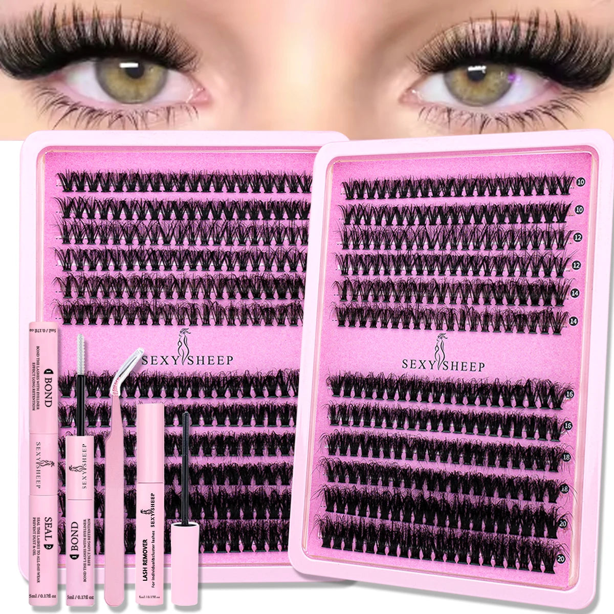 40D/60D DIY Cluster Lashes – Lash Extension Set