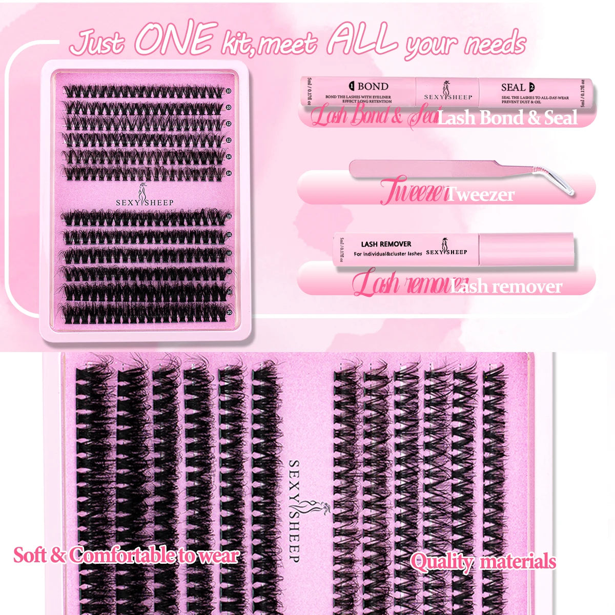 40D/60D DIY Cluster Lashes – Lash Extension Set