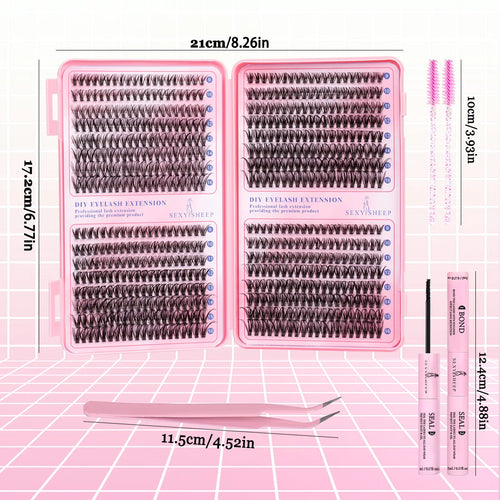 DIY Cluster Lashes – Soft 3D Faux Mink Set