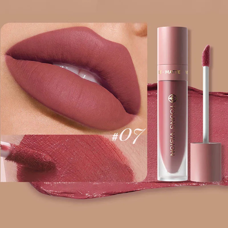 Velvet Matte Lip Color – Waterproof Long-Lasting Finish