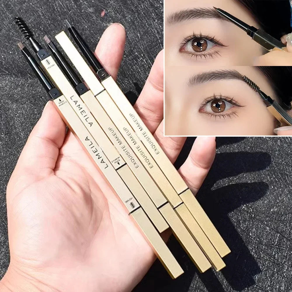 Ultra-Fine Triangle Brow Pencil with Brush – 5 Shades