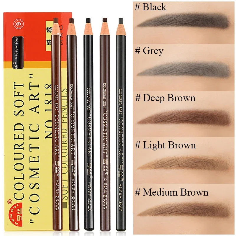 12-Piece Eyebrow Pencil Set – 5 Shade Options