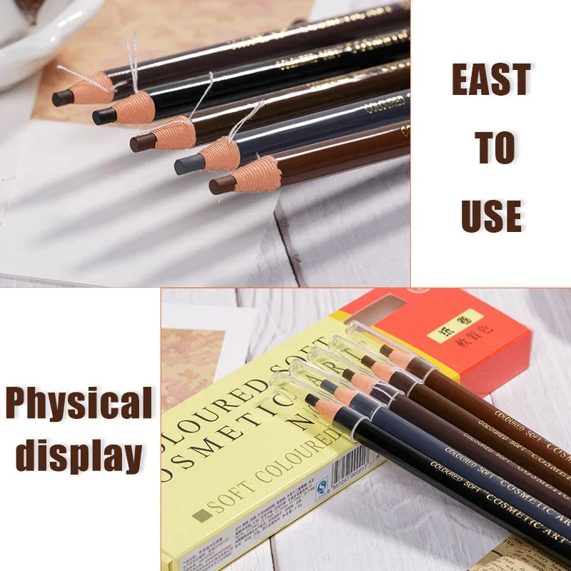 12-Piece Eyebrow Pencil Set – 5 Shade Options