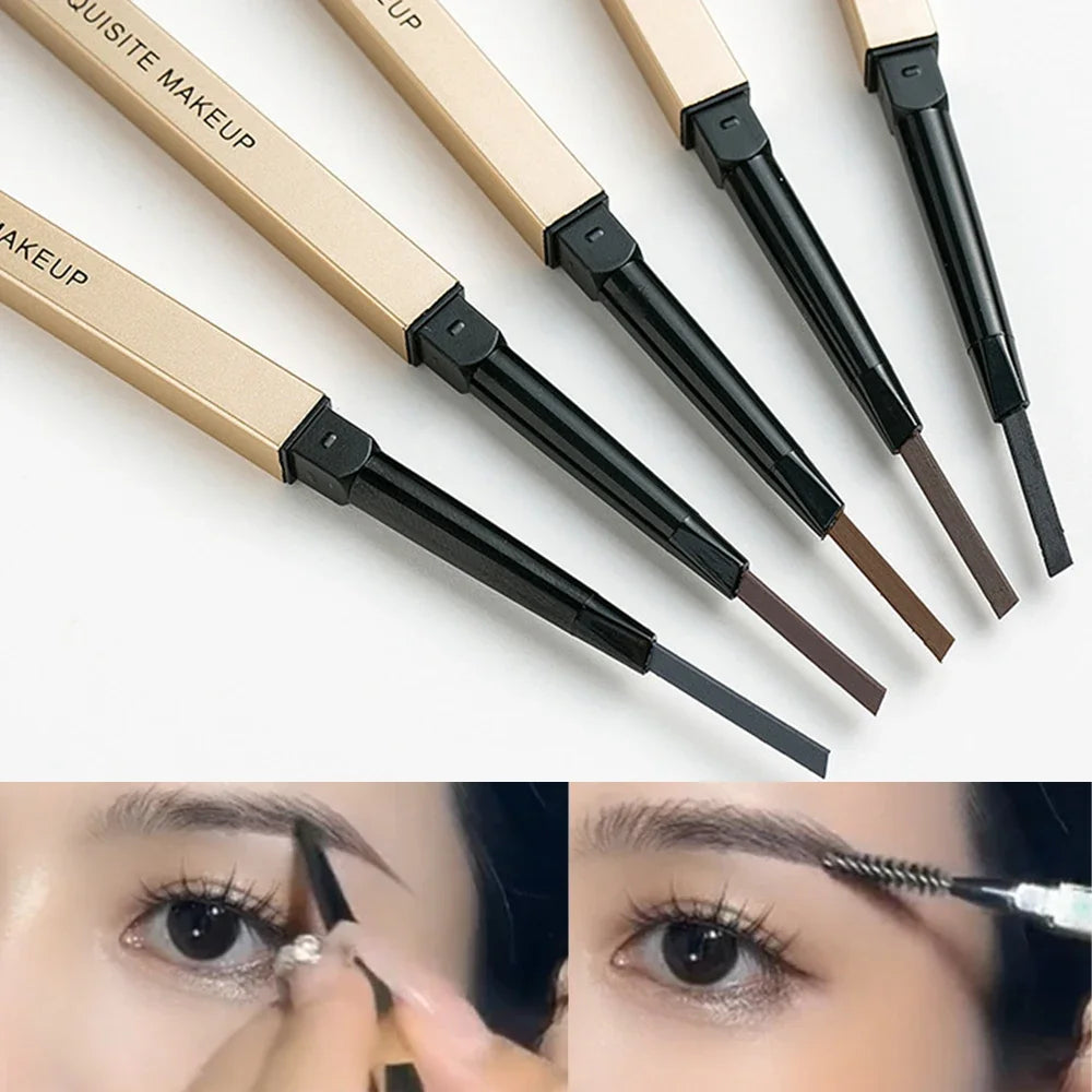 Ultra-Fine Triangle Brow Pencil with Brush – 5 Shades