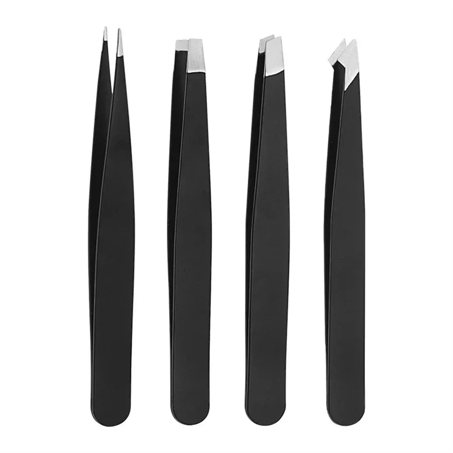 Precision Eyebrow Tweezer Set – Stainless Steel