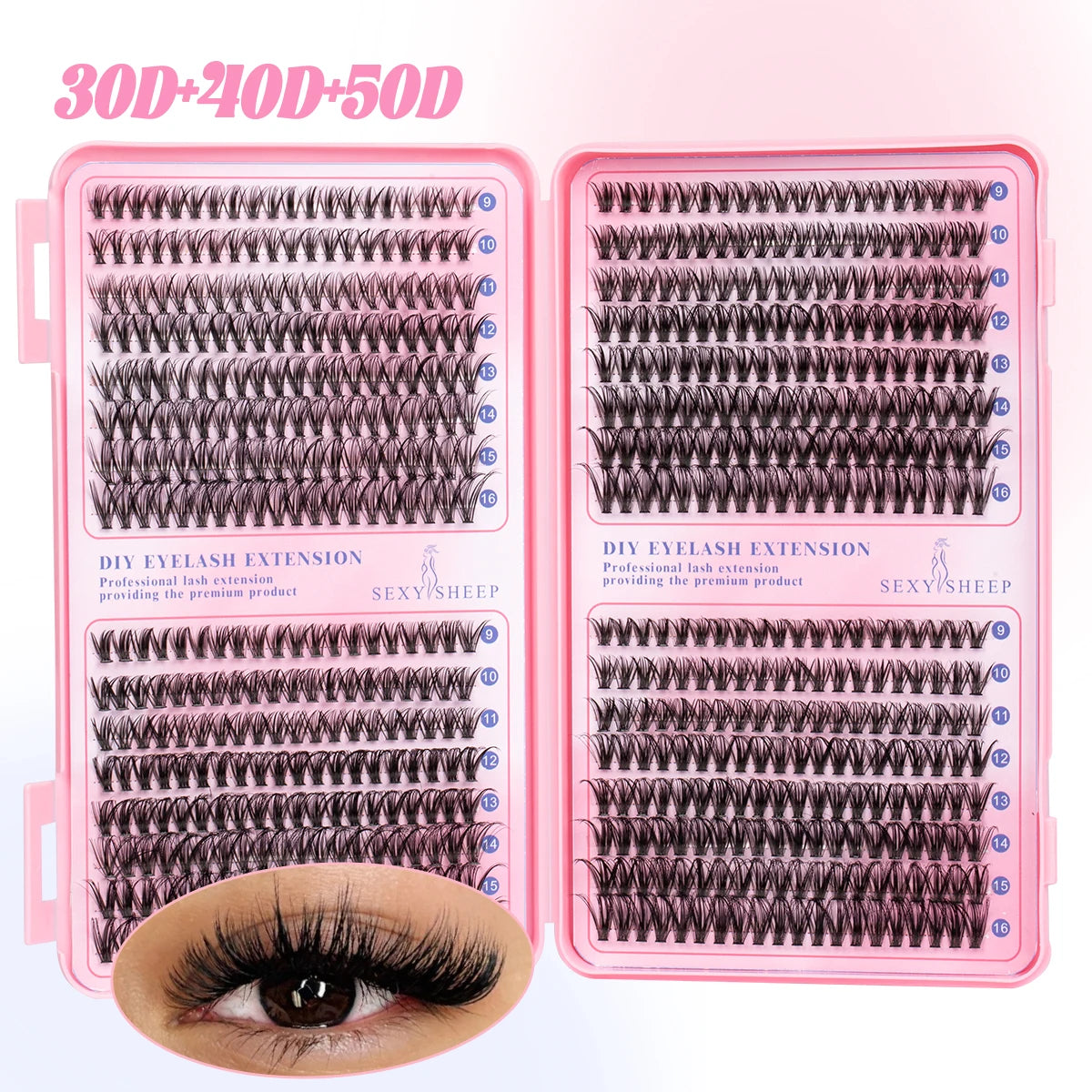 DIY Cluster Lashes – Soft 3D Faux Mink Set