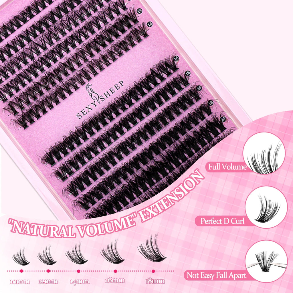 40D/60D DIY Cluster Lashes – Lash Extension Set