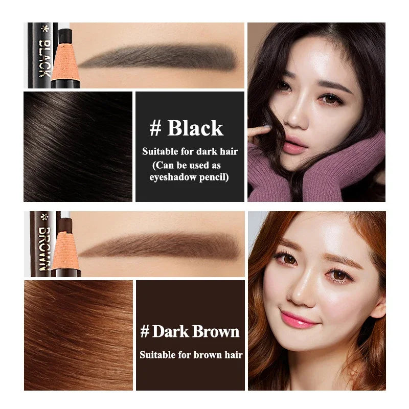 12-Piece Eyebrow Pencil Set – 5 Shade Options