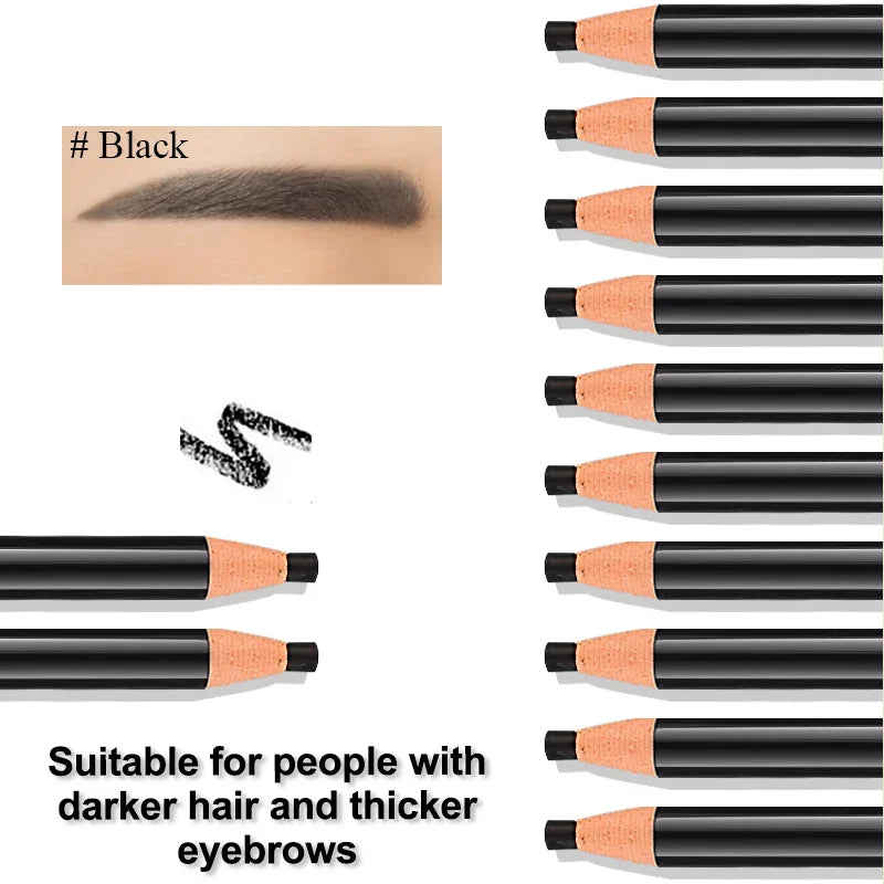 12-Piece Eyebrow Pencil Set – 5 Shade Options