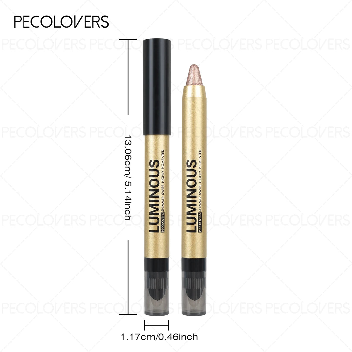Dual-Ended Eyeshadow Stick – Matte & Shimmer Finish