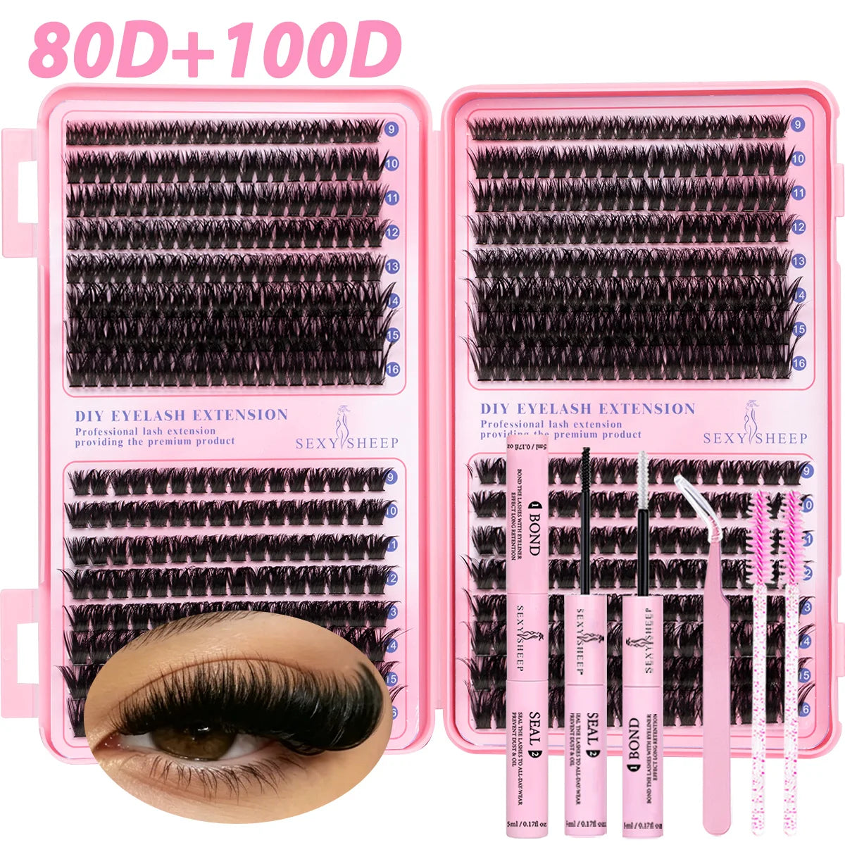 DIY Cluster Lashes – Soft 3D Faux Mink Set