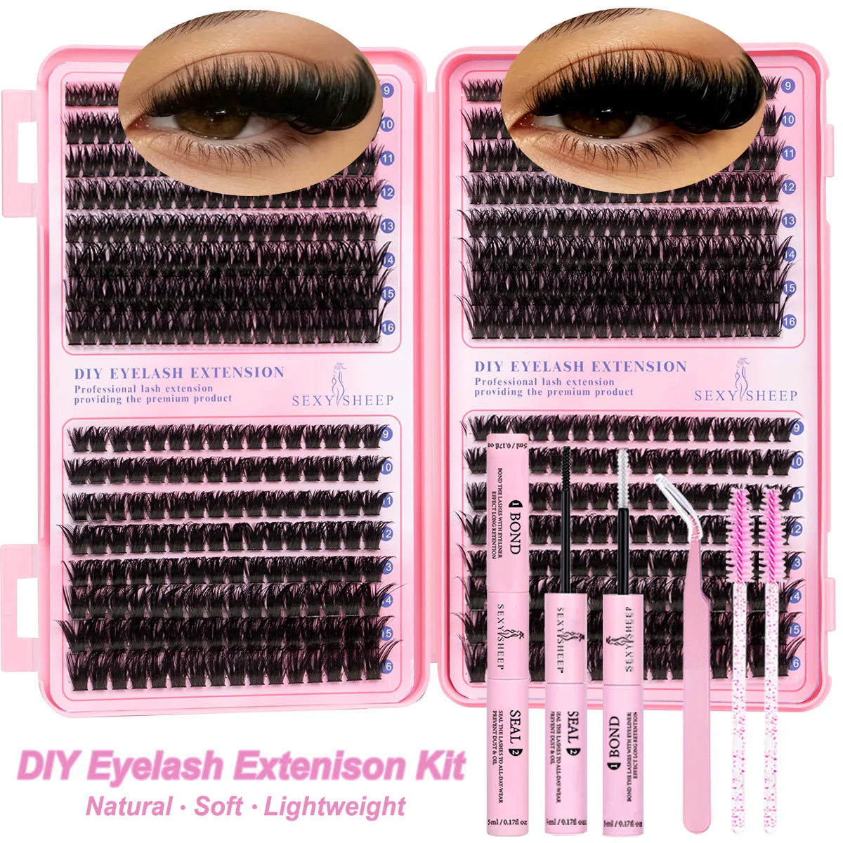 DIY Cluster Lashes – Soft 3D Faux Mink Set
