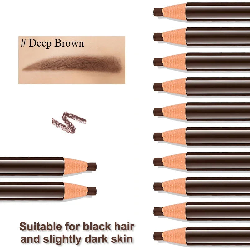 12-Piece Eyebrow Pencil Set – 5 Shade Options