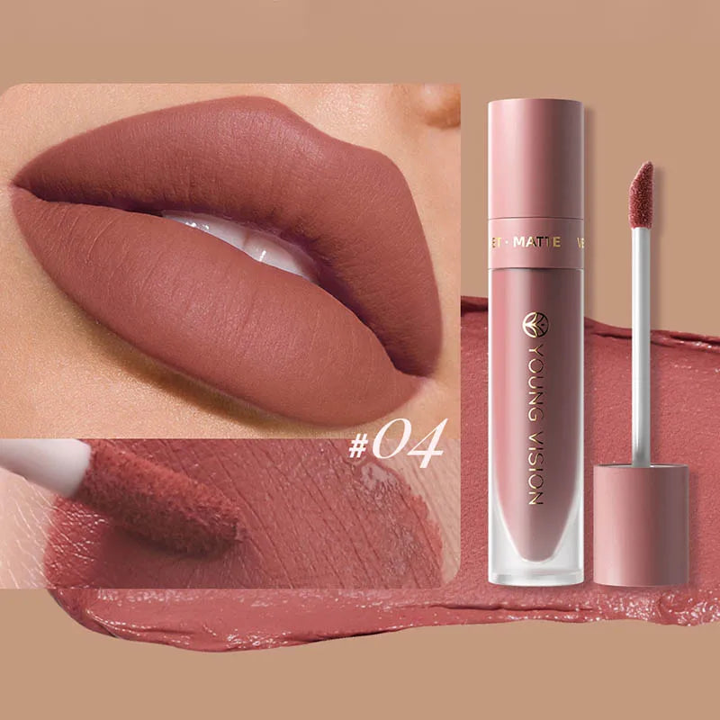 Velvet Matte Lip Color – Waterproof Long-Lasting Finish