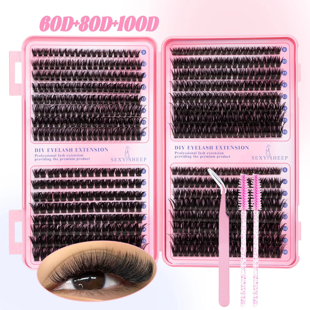 DIY Cluster Lashes – Soft 3D Faux Mink Set