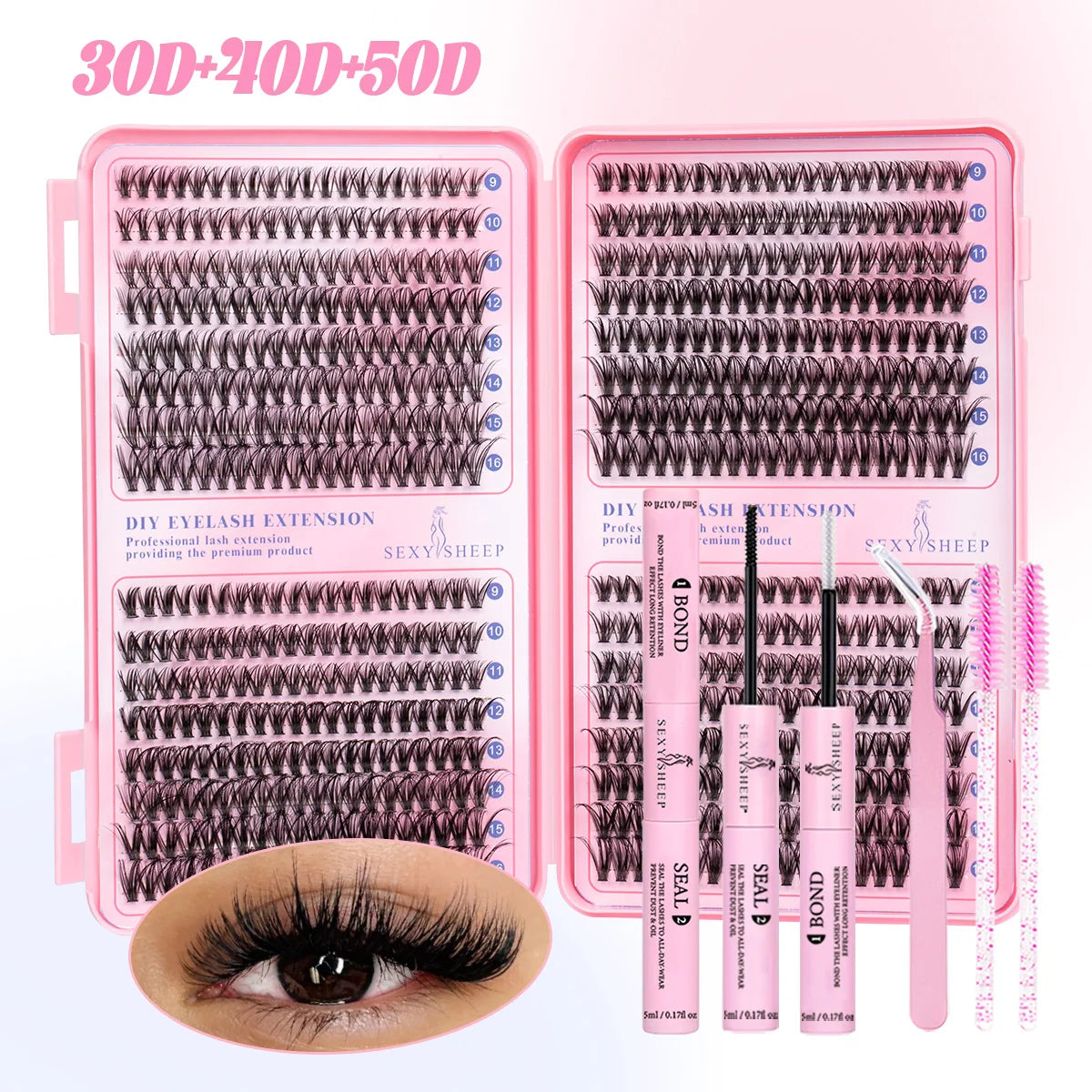 DIY Cluster Lashes – Soft 3D Faux Mink Set