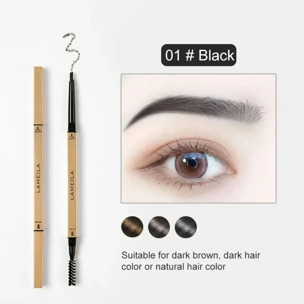 Ultra-Fine Triangle Brow Pencil with Brush – 5 Shades