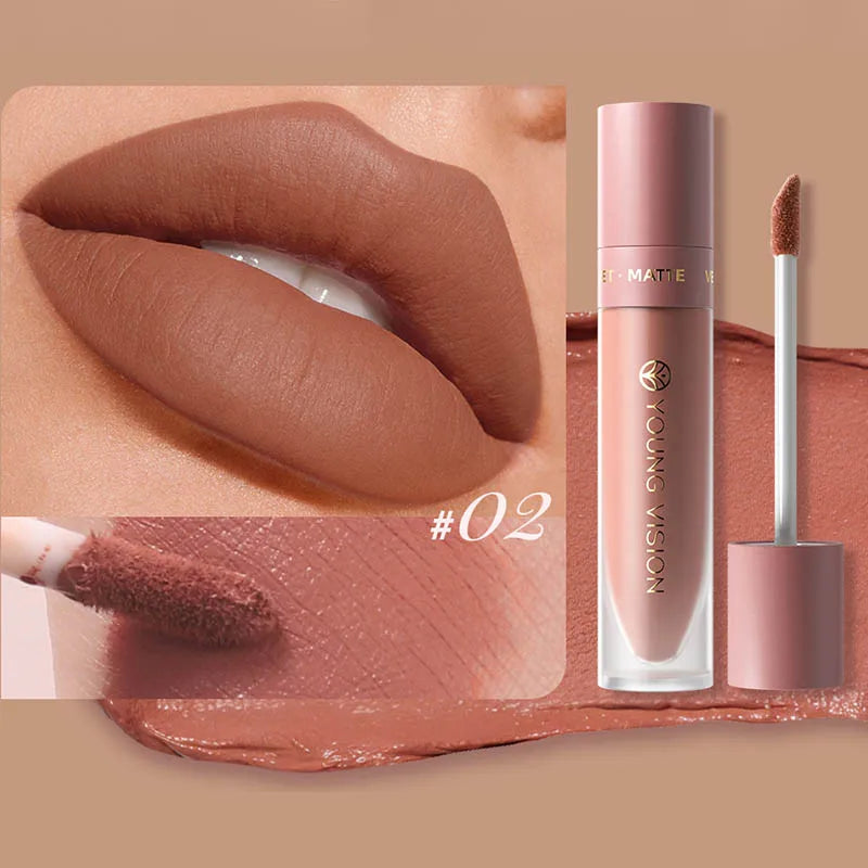 Velvet Matte Lip Color – Waterproof Long-Lasting Finish