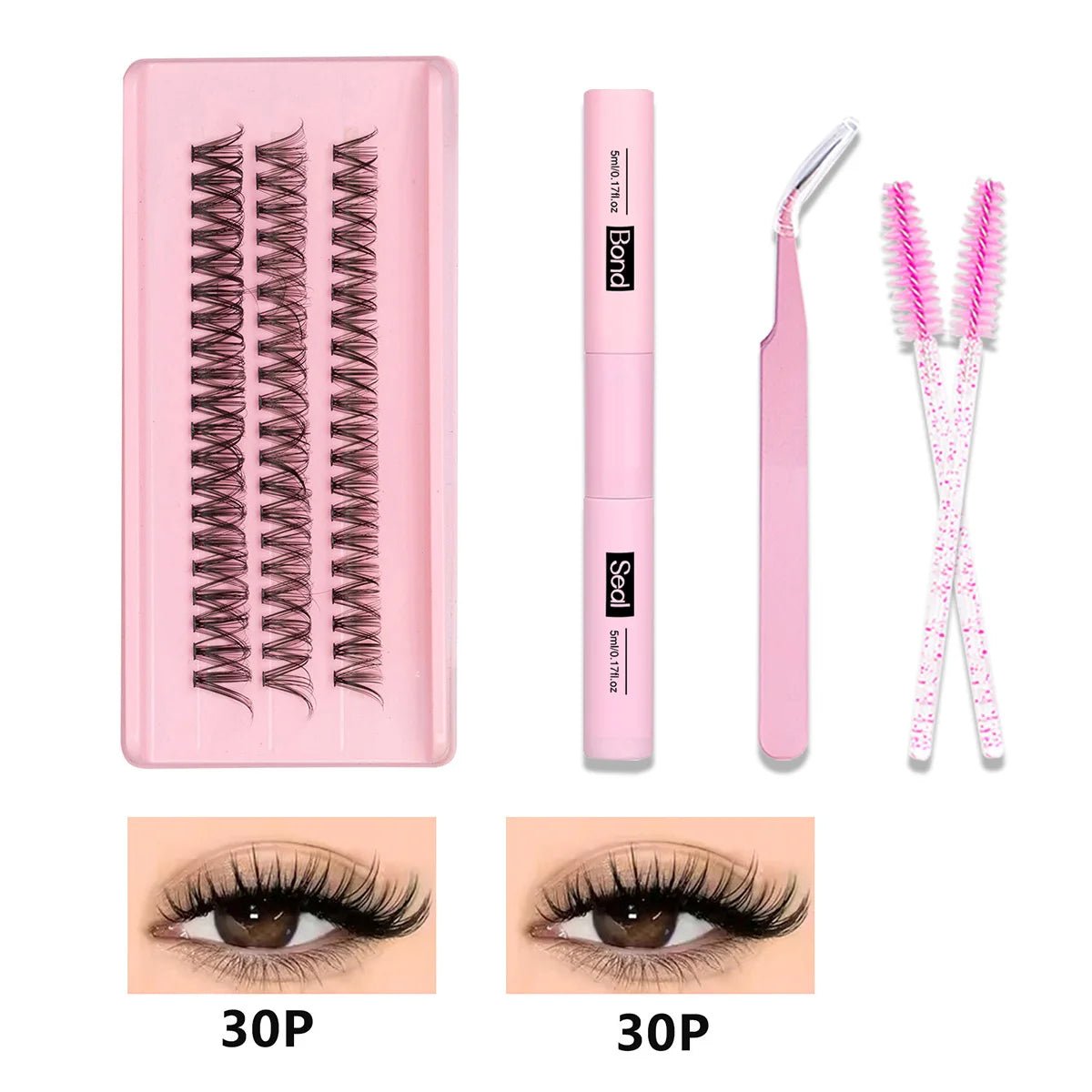 DIY Cluster Lashes – Soft 3D Faux Mink Set