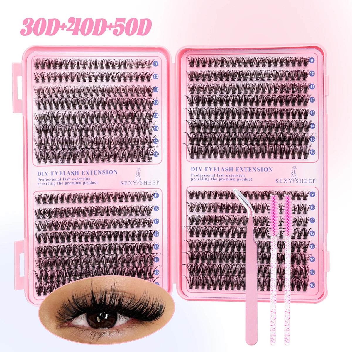 DIY Cluster Lashes – Soft 3D Faux Mink Set