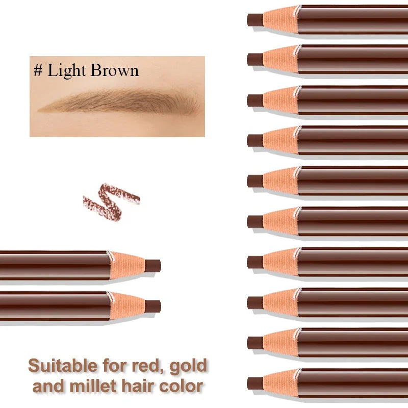 12-Piece Eyebrow Pencil Set – 5 Shade Options