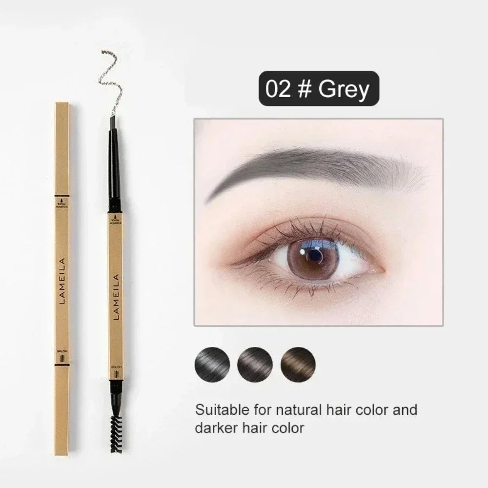 Ultra-Fine Triangle Brow Pencil with Brush – 5 Shades