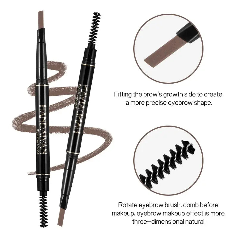 Triangle Tip Brow Pencil – Waterproof Dual-Ended Design