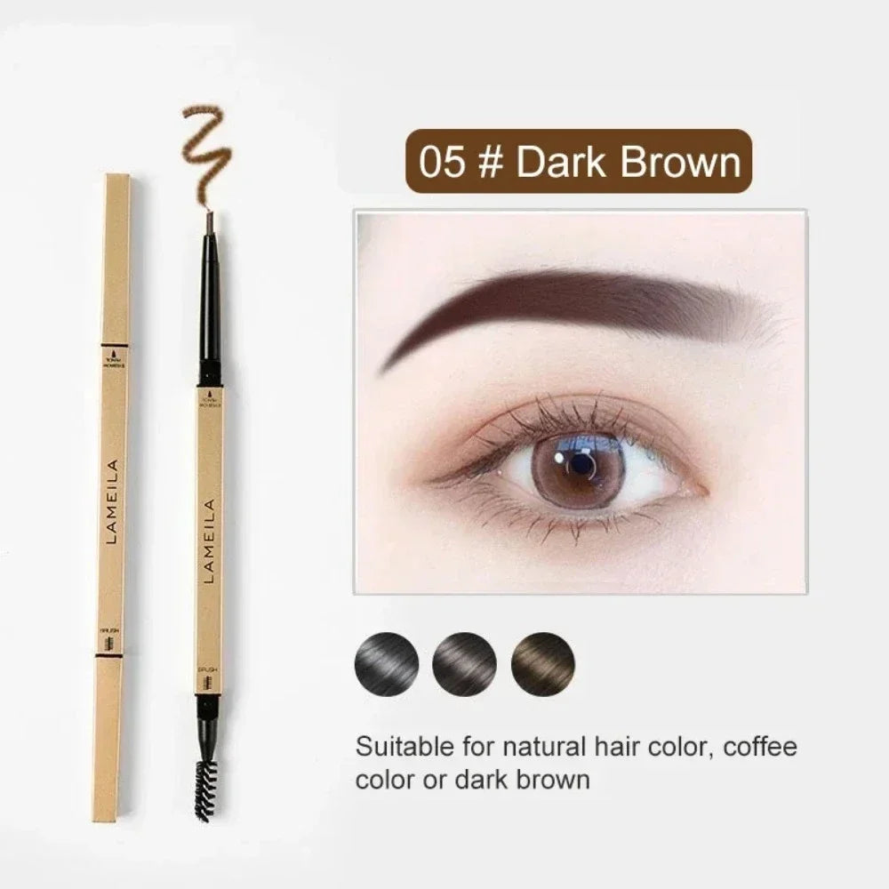Ultra-Fine Triangle Brow Pencil with Brush – 5 Shades